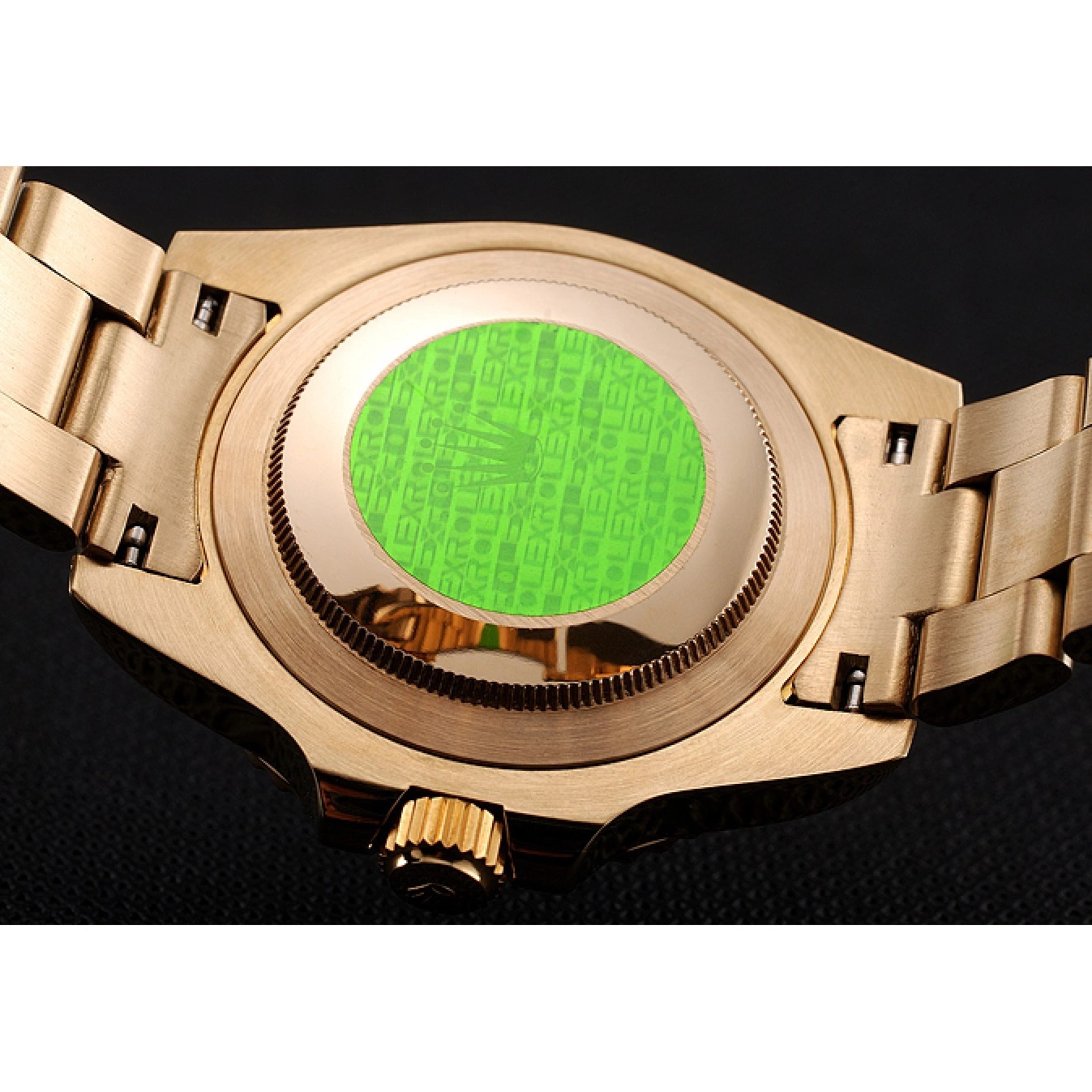 Aaa replica watch Markings With Case Yellow Swiss Diamond Black Dial Gold Submariner Bracelet Bezel Rolex Gold And 0530